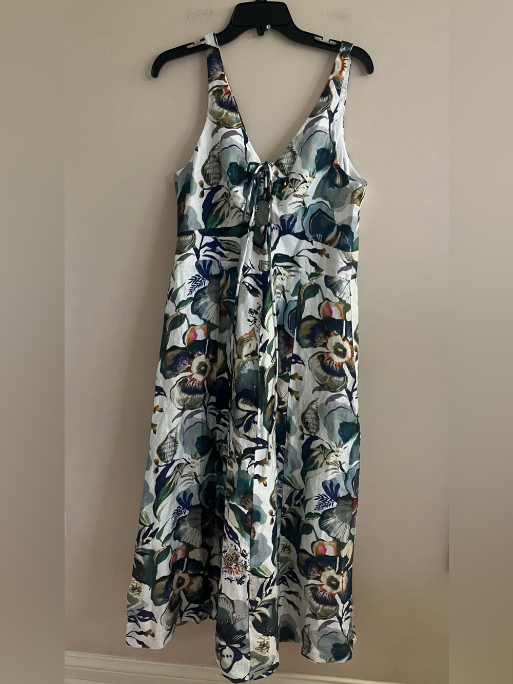 NWT-Banana Republic Factory Midi Linen/Rayon Dress, Size 14